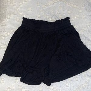 XS black high waisted cloth/lounge shorts
